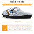 thumbnail image 2 of Cuphead Mugman Kid's Cotton Slippers Winter Warm Soft Plush Slippers with Rubber Sole Non-Slip Indoor Outdoor Slip on Shoes Fluffy House Slippers For Boys Girls Teen, 2 of 8