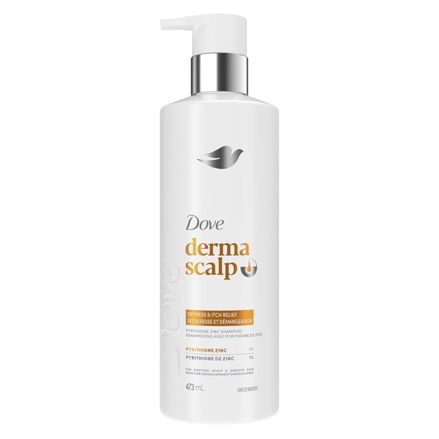 Dove Pyrithione Zinc Shampoo Derma Scalp Dryness & Itch Relief, 473 ml