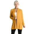 thumbnail image 1 of Simlu Long Sleeve Lightweight Cardigan Sweater for Women with Pockets Reg. and Plus Size, 1 of 6