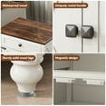 thumbnail image 6 of Flycity End Table with Drawers and Storage Cabinet, 25 Inch Bedside Table with Adjustable Shelf, Wood Nightstand with Door, Side Table for Living Room Bedroom Office, 2 Doors, 6 of 8