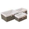 thumbnail image 3 of AMLESO 3 Pcs Woven Desktop Storage Baskets, Sundries Organizer, Cosmetic Box for Snacks A, 3 of 8