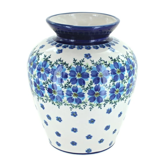 Blue Rose Polish Pottery Indoor Tabletop Kalina Medium Vase