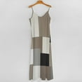 thumbnail image 5 of Geometric Abstract Art Black Brown Grey Sleeveless Dress Women's Evening Dress Womans Clothing, 5 of 9