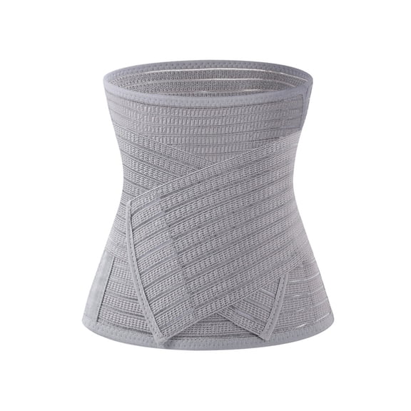 Arsvita Large Abdominal Binder Post Surgery Tummy Tuck, Postpartum Belly Band Wrap, Post C Section Belly Binder Recovery, Stomach Compression Hernia Belt for Women after Pregnancy, Hysterectomy，Gray
