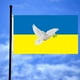 thumbnail image 1 of Bandera de la paz, Bandera de barlovento de 150X90 Cm, símbolo del signo de la paz de la Paloma, bandera de colores vivos para Patio, césped, decoración al aire libre del hogar, 1 of 4