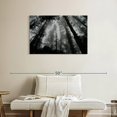 thumbnail image 2 of Elephant Stock Eerie Forest Mist Wall Art - Horizontal Canvas Wall Art - Living Room Wall Decor - Gothic Canvas - Black And Gray Decor - 36" x 24", 2 of 8