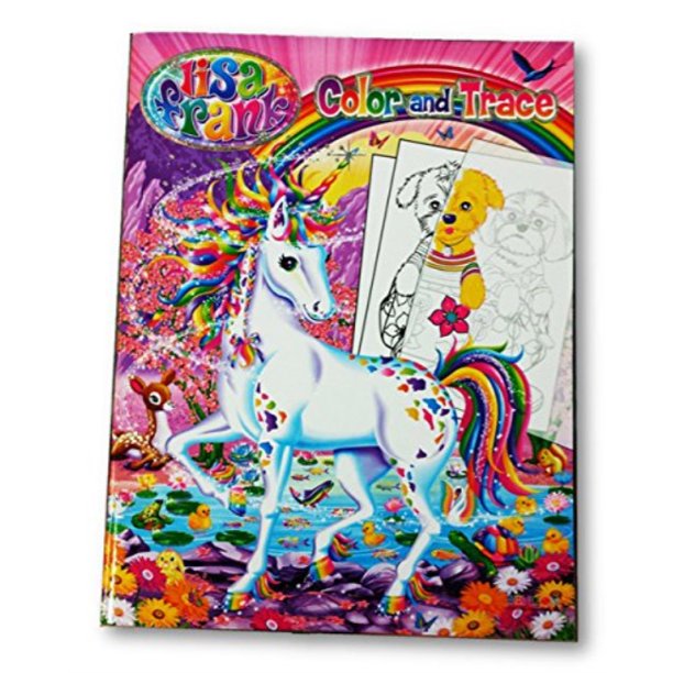 lisa frank color and trace book with stand-up characters - Walmart.com ...