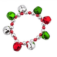 thumbnail image 2 of Lux Accessories SilverTone Christmas X-Mas Holiday Jingle Bells Bracelet Set 2PC, 2 of 3