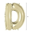 thumbnail image 2 of Way to Celebrate! Foil Letter Party Balloon, "D", Gold, 14in, 2 of 6