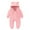 Pink, variant on Youmylove Baby Girls Boys Bear Warm Thick Snowsuit Hooded Coat Jumpsuit Cute Clothing