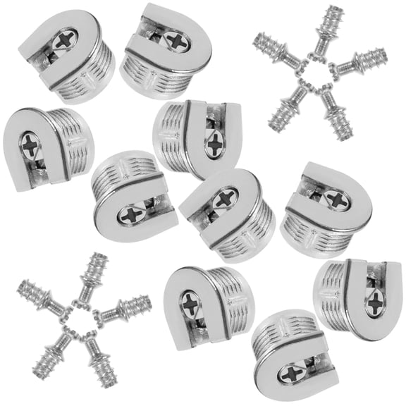 10 Pcs Shelf Connectors Lock Nut For Wardrobe Furniture Connecting Cam Fastener Furniture Cam Lock Fasteners