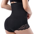 thumbnail image 3 of GOLD CARP Shapewear Women Tummy Control Body Shaper Panties High Waist Seamless Underpant Butt Lifter Underwear Lace Shaping Brief Smooth Sculpting Knickers Black Lace XL/XXL(US 8-12), 3 of 6