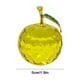 thumbnail image 3 of pstuiky Adorno navideño de manzanas facetadas de cristal. Figuras de manzanas de cristal coleccionables para regalos de Navidad y decoración navideña del hogar., 3 of 6