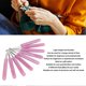 thumbnail image 4 of 9pcs Crochet Hook Set 2.0mm to 6.0mm Ergonomic Resin Handle Crocheting Needles for Beginners Professionals, 4 of 5