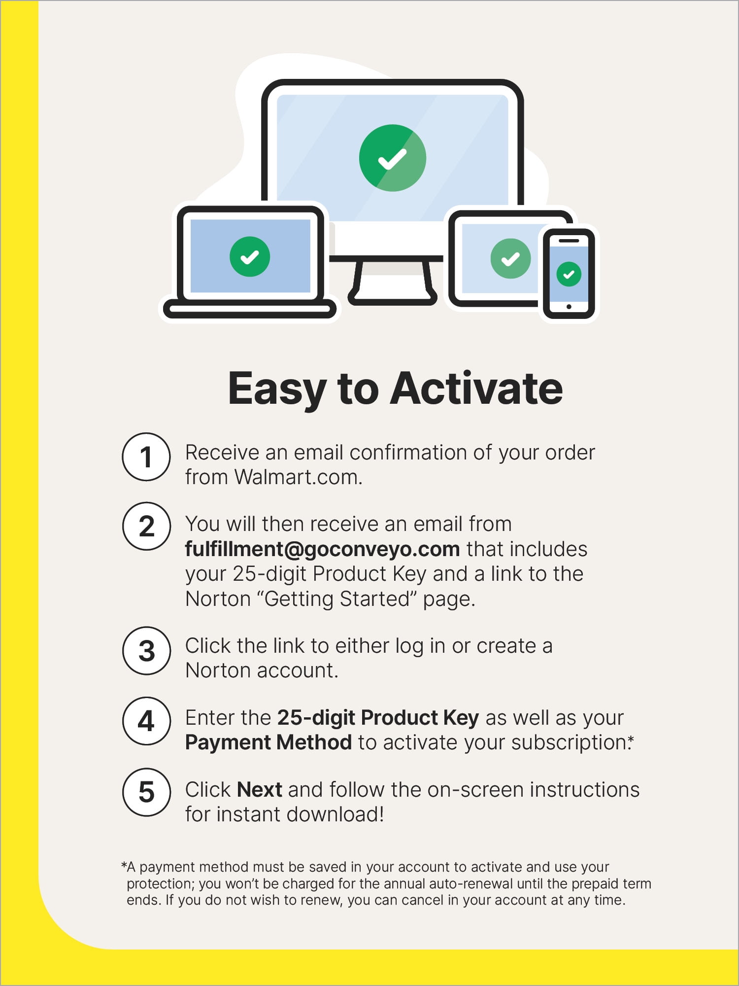 Walmart Exclusive - Norton AntiVirus Plus, 5 Devices, 1 Year Subscription, PC/Mac (Digital Download)