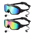 thumbnail image 3 of harper 2 Pcs Lunettes de Natation pour Hommes Femmes Adultes Grand Champ Résistantes à l'Eau Style A, 3 of 9
