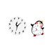 thumbnail image 5 of Reloj de pared de bailarina, silencioso, de madera, decorativo, con forma de pingüino, para colgar, con hora precisa, ideal para sala de estar, dormit, 5 of 8