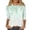 Multicolor, variant on Sakmal 3/4 Sleeve Shirts for Women Fashion Crew Neck Graphic Shirts Blouses Spring Tops for Women 2025