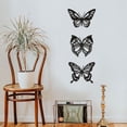 thumbnail image 5 of 3 nuevas decoraciones de pared de mariposa de Metal huecas, decoraciones creativas de arte del hierro para el hogar, colgante de mariposa de hierro hueco de primavera Sincero Electrónica, 5 of 5