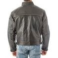 thumbnail image 3 of Reed Mens Vented Leather Motorcycle Jacket with Light Reflector (XL-Tall), 3 of 3