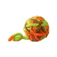 thumbnail image 2 of rygai Cats Ball Toy Bite-resistant Scratch-Proof Tear Resistant Non-shedding Anti-break Relieve Boredom Built-in Bell Fleece Knitting Yarn Ball Toy Pet Supply,Green, 2 of 8