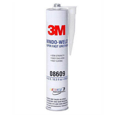 3M Windo-Weld Super Fast Urethane, Black, 10oz