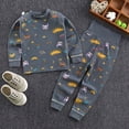 thumbnail image 2 of masbird Pajamas for Boys Girls Dinosaur Rocket Space 2-Piece PJs Long Sleeve Sets Sleepwear 6-12 Months 12-24 Months 2t 3t 4t 5t 6t 7t 8t 9t(Dark Gray,2-3 Y), 2 of 4