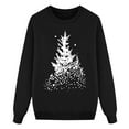 thumbnail image 4 of Fiaer Christmas Family Matching Sweatshirt Plus Size Crew Neck Pullover Long Sleeve Trendy Baggy Tops Mom L, 4 of 4