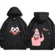 thumbnail image 3 of Suéter de poliéster con dibujos animados de Bob Esponja para otoño e invierno, sudadera con capucha de manga larga fina o polar, 3 of 5