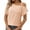 Orange, variant on Conairie Off The Shoulder Top For Women Short Sleeve Solid Loose Shirts Comfy Soft Summer Outfits Clothes 2026 Beach Beige L