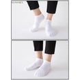 thumbnail image 3 of BadPiggies 6 Pairs Ankle Athletic Socks Cotton Low Cut No Show Solid Casual Socks for Men Size 6.5-10, Women 8-11.5, 3 of 9