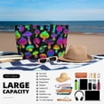 thumbnail image 5 of Wukai Bright Mushrooms Print Zipper Bag,large Beach Tote Bag,Waterproof Sandproof Bag,Grocery and Picnic Tote Travel Bag, 5 of 5