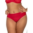 thumbnail image 4 of Curvy Couture No-Show Lace High Cut Brief 1363, 4 of 9