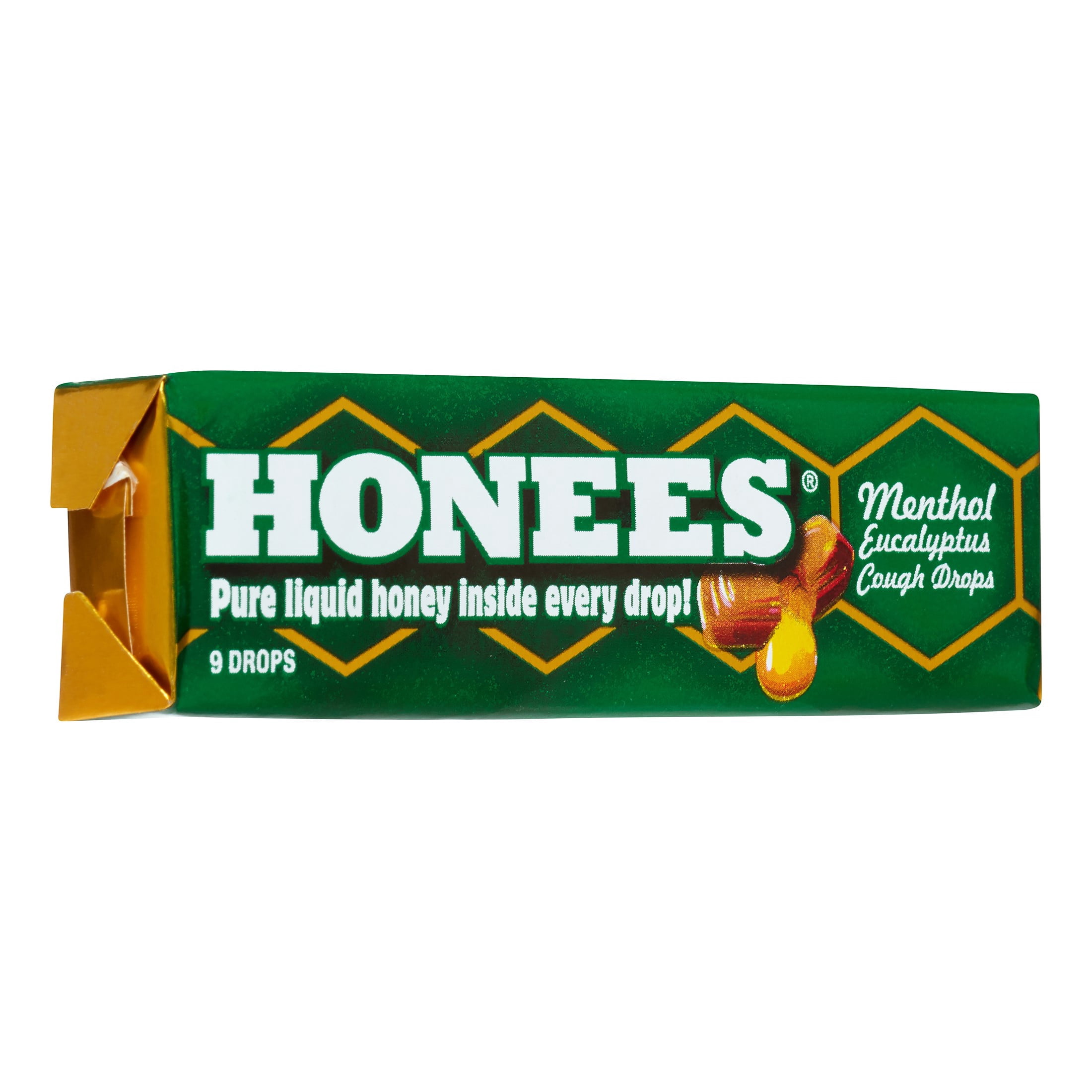 Honees Cough Drop Honey Menthol Eucalyptus 1.6 oz