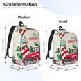thumbnail image 2 of Vsdgher Merry Christmas 1 Print Canvas Backpack Travel Rucksack Unisex Knapsack 15.7/17.7Inch Laptop Backpack for Work,College-Medium, 2 of 5