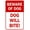 Warning Sign 6, variant on Beware of Dog 8"x12" Sign, Dog Will Bite Warning Sign, Security Metal Sign, Business Home Outdoor Indoor Road Yard Garage Wall Safety Caution Decor