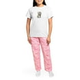 thumbnail image 4 of CafePress - Mother And Baby Elephant Women's Light Pajamas - Women's Short Sleeve Print T-Shirt and Pants Light Cotton Pajama Set, 4 of 7