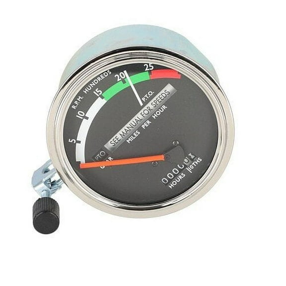 Tachometer Gauge - Red Needle fits John Deere 2510 2520 3020 RE206853 AR32838
