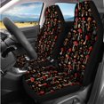 thumbnail image 2 of KUIFORTI Mushroom Forest 14 Pcs Car Seat Covers Full Set Car Steering Wheel Accessories Auto Center Console Armrest Pad Cars Cup Holder Coaster Personalized Fit for Most Cars, 2 of 7
