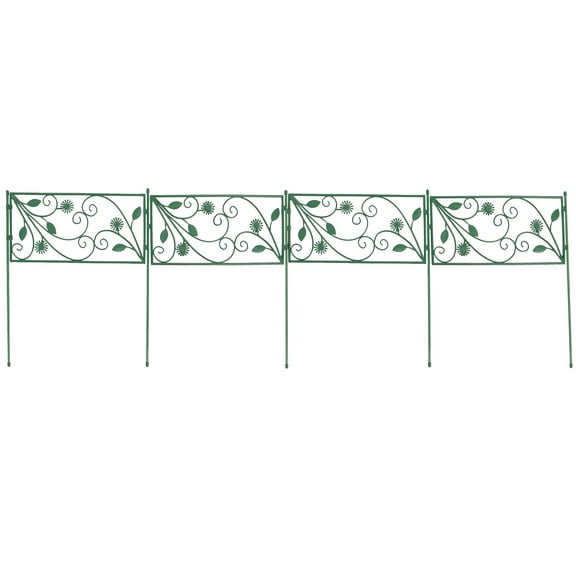 unbranded  Mesh Pergola Chain Link Fence Clips Hanging Plant Bracket Fences Green