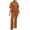 Brown, variant on Women's Tops Women's Two Piece Summer Attire Short Sleeve Wide Leg Sweatshirt Casual Sweatshirt Casual Sportswear Ndbuld Brown L