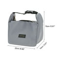 thumbnail image 5 of Unique Bargains 1 Pc Durable Buckle Lunch Bag Gray, 5 of 5