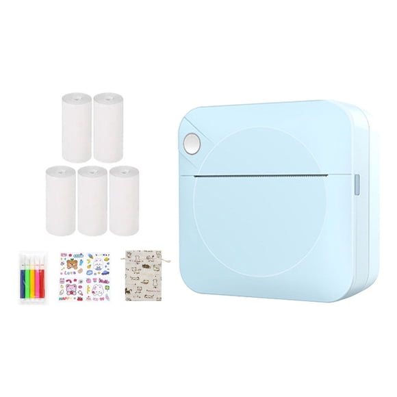 Portable Print Pod – Mini Pocket Thermal Printer for Instant Note & Photo Printing, Compact & Lightweight for On-the-Go Use by Goohae