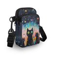 thumbnail image 3 of HELLHERO 4.33x1.97x7.09 Crossbody Bag, Men, Women with Vintage Cat, 3 of 7