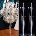 thumbnail image 2 of 1/2 juego de soporte para globos de látex, soporte para globos, columna, globos metálicos, suministros de decoración para fiestas de cumpleaños infantiles y bodas, 2 of 5