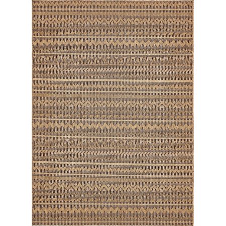 Contemporary Veranda Collection Area Rug in Copper Color ...