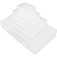 thumbnail image 2 of Rectangular Clear Plastic Storage Containers Box with Hinged Lid for Beads and Other Small Craft Items, 2 of 6