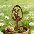thumbnail image 5 of HuiXinOu Wrought Iron Garden Stake Silhouette Decor, Flower Pot Plant Marker for Outdoor Yard, Patio, Lawn, Garden Bed Art, 5 of 6