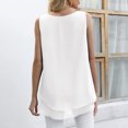 thumbnail image 4 of Camisas de gasa sin mangas, blusa de gasa para mujer Blusa de gasa sin mangas para mujer de diseño de clase mundial, 4 of 6