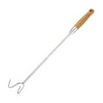 thumbnail image 4 of colaxi BBQ Meat Turner Hook Multiuse Accessories BBQ Steak Grill Hook for Grilling Vegetables Wood Handle, 4 of 9